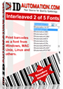 Interleaved 2 of 5 Fonts Single Developer License