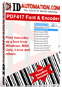 PDF417 Font & Encoder Advantage Package Single Developer License