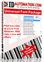 2D Universal Barcode Font and Encoder Advantage Single User License